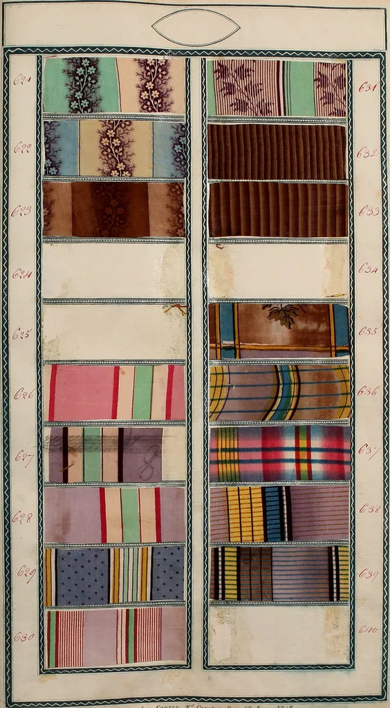 An illustration from [Book of samples, 1825, leaf 66