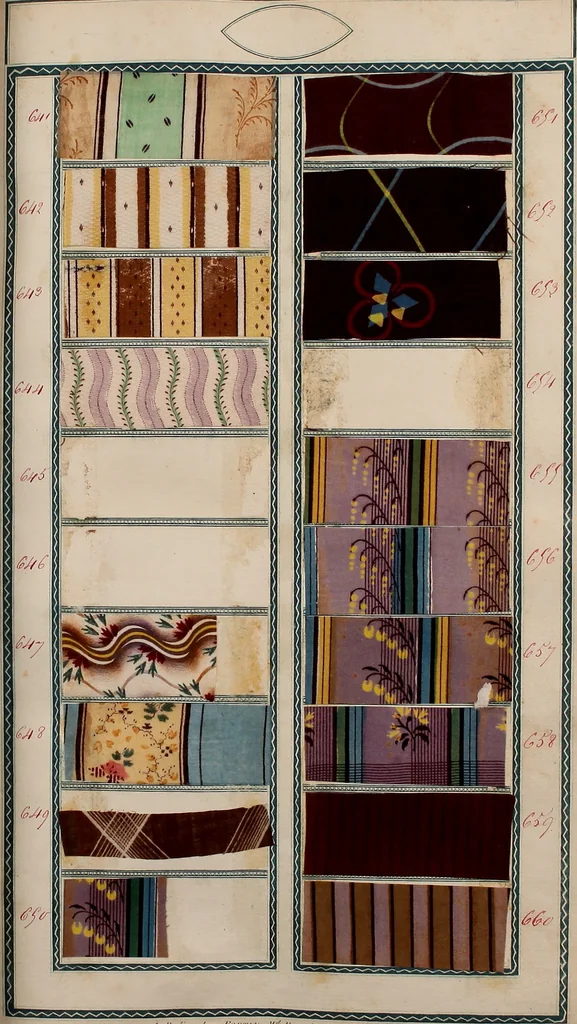 An illustration from [Book of samples, 1825, leaf 68