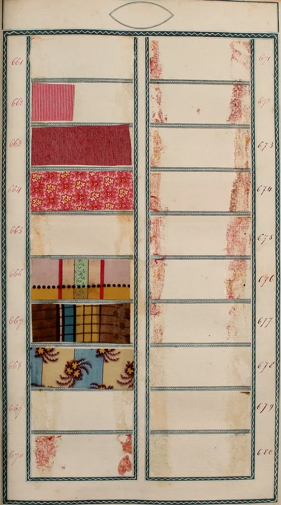 An illustration from [Book of samples, 1825, leaf 70