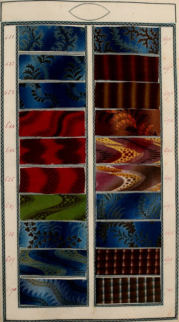 An illustration from [Book of samples, 1825, leaf 72