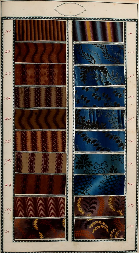 An illustration from [Book of samples, 1825, leaf 74