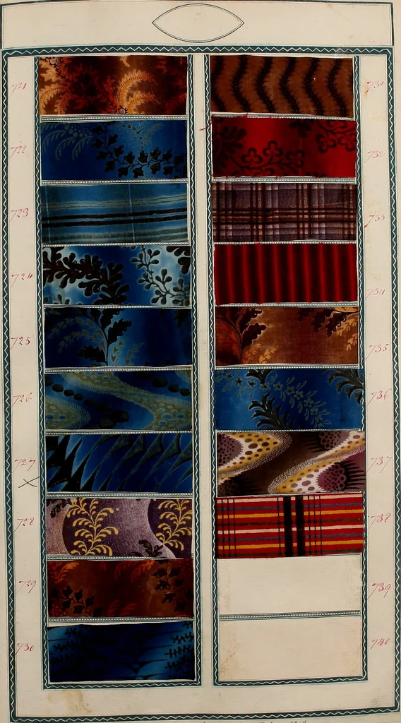 An illustration from [Book of samples, 1825, leaf 76