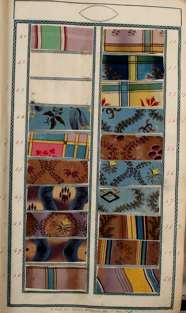 An illustration from [Book of samples, 1825, leaf 8