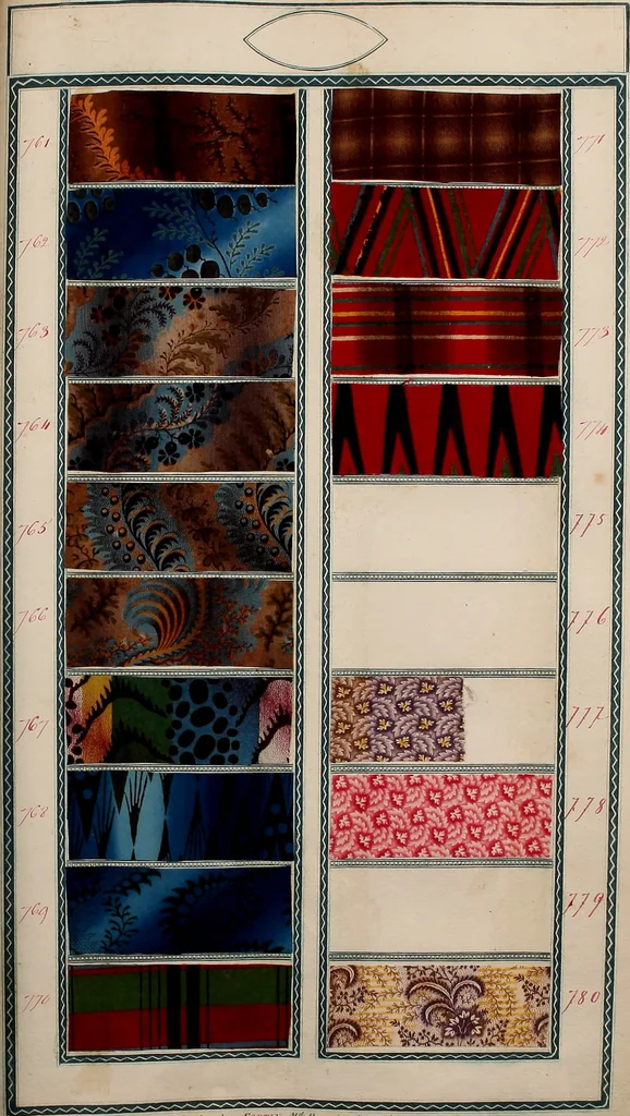 An illustration from [Book of samples, 1825, leaf 80