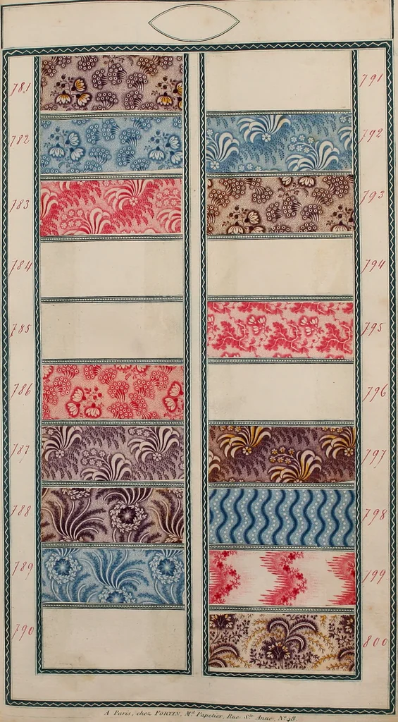 An illustration from [Book of samples, 1825, leaf 82