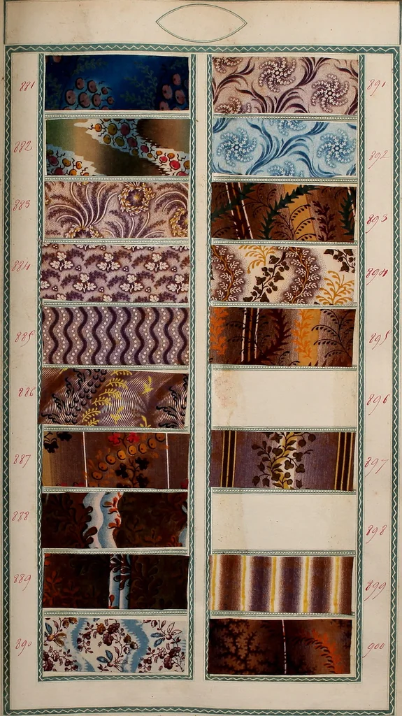 An illustration from [Book of samples, 1825, leaf 92