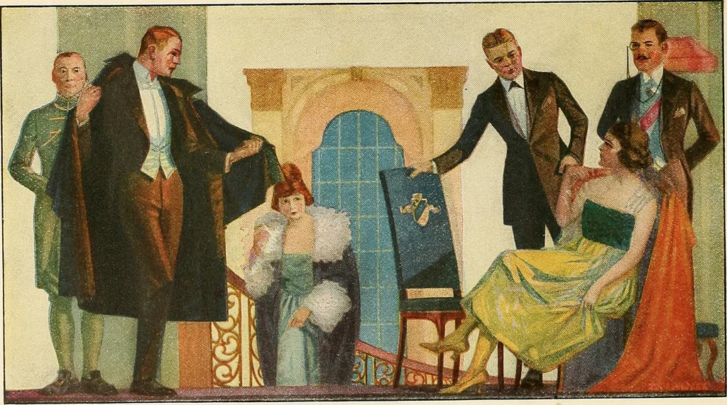 An illustration from A book of samples of papers manufactured to print properly all kinds of illustrations; together with a book of the same papers printed and lithographed in all of the principal processes used for illustration, 1922, leaf 549