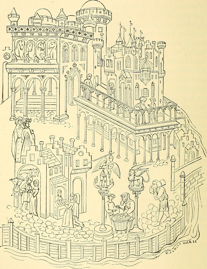 An illustration from The book of Ser Marco Polo, the Venetian, concerning the kingdoms and marvels of the East;, 1903, leaf 131