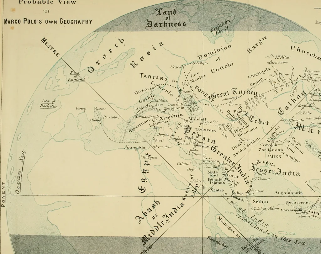 An illustration from The book of Ser Marco Polo, the Venetian, concerning the kingdoms and marvels of the East;, 1903, leaf 248
