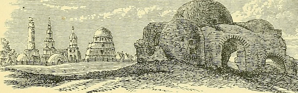 An illustration from The book of Ser Marco Polo, the Venetian, concerning the kingdoms and marvels of the East;, 1903, leaf 296