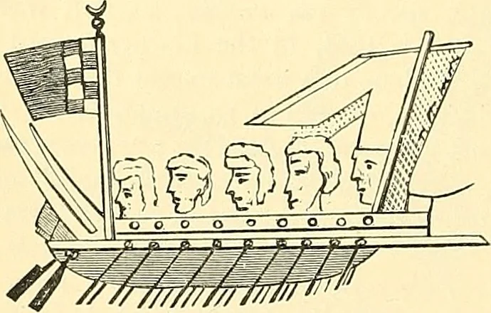 An illustration from The book of Ser Marco Polo, the Venetian, concerning the kingdoms and marvels of the East;, 1903, leaf 415