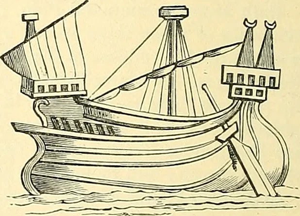 An illustration from The book of Ser Marco Polo, the Venetian, concerning the kingdoms and marvels of the East;, 1903, leaf 415