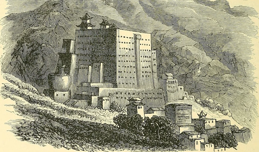 An illustration from The book of Ser Marco Polo, the Venetian, concerning the kingdoms and marvels of the East;, 1903, leaf 521