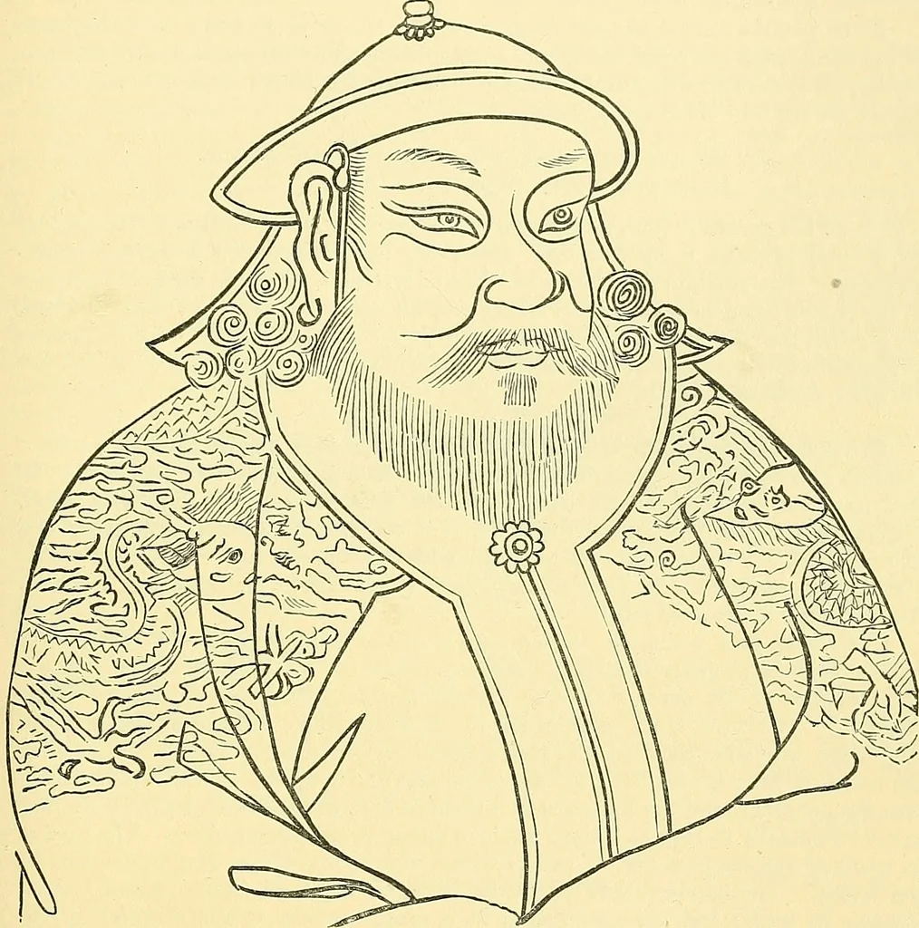 An illustration from The book of Ser Marco Polo, the Venetian, concerning the kingdoms and marvels of the East;, 1903, leaf 664