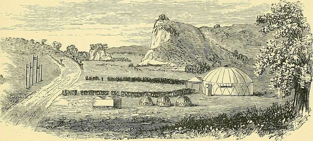 An illustration from The book of Ser Marco Polo, the Venetian, concerning the kingdoms and marvels of the East;, 1903, leaf 718