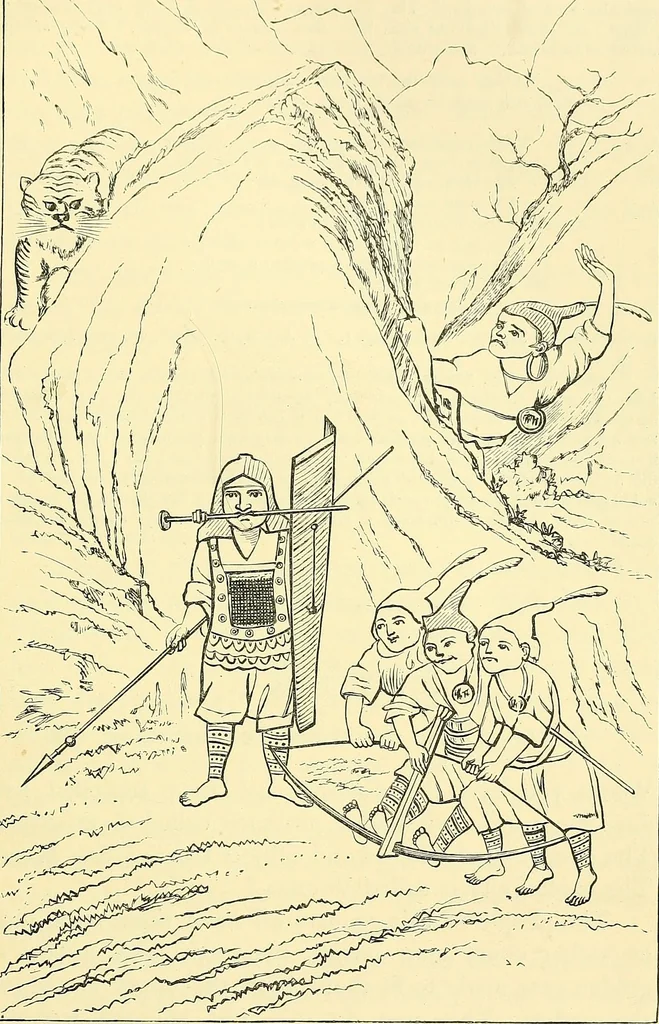 An illustration from The book of Ser Marco Polo, the Venetian, concerning the kingdoms and marvels of the East;, 1903, leaf 126