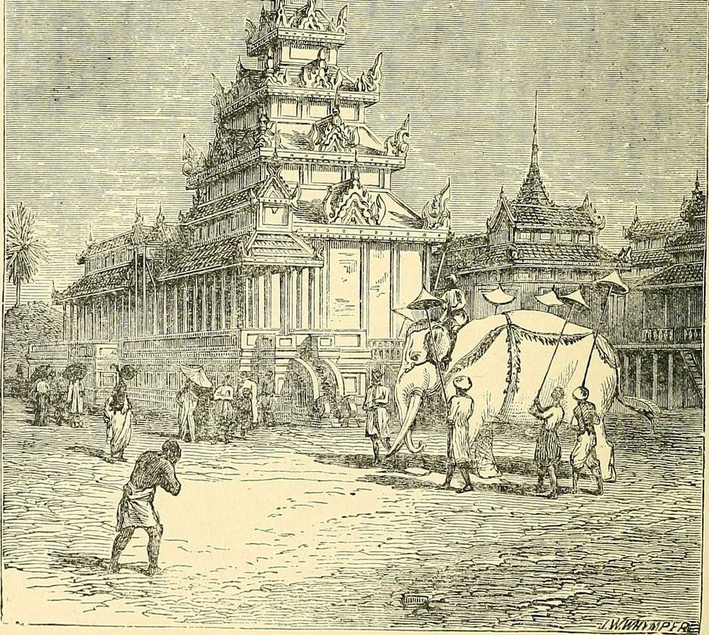 An illustration from The book of Ser Marco Polo, the Venetian, concerning the kingdoms and marvels of the East;, 1903, leaf 157
