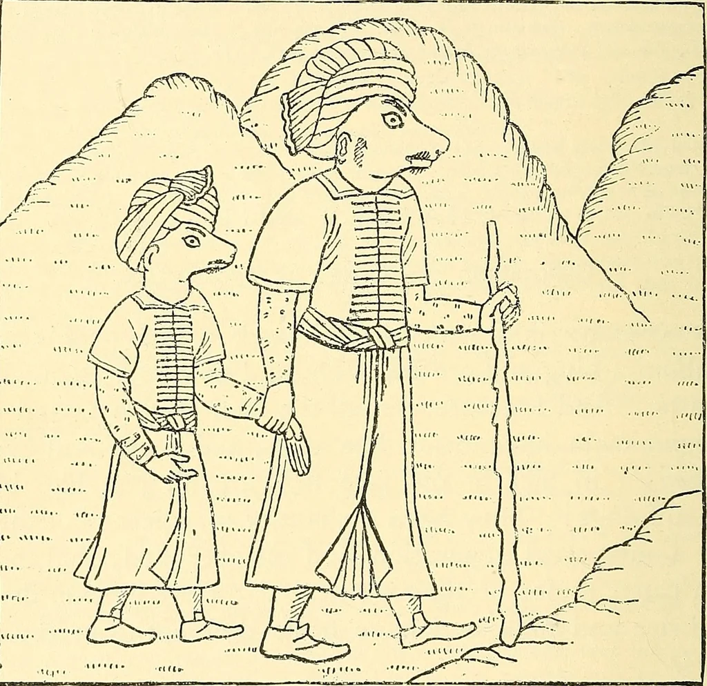 An illustration from The book of Ser Marco Polo, the Venetian, concerning the kingdoms and marvels of the East;, 1903, leaf 369