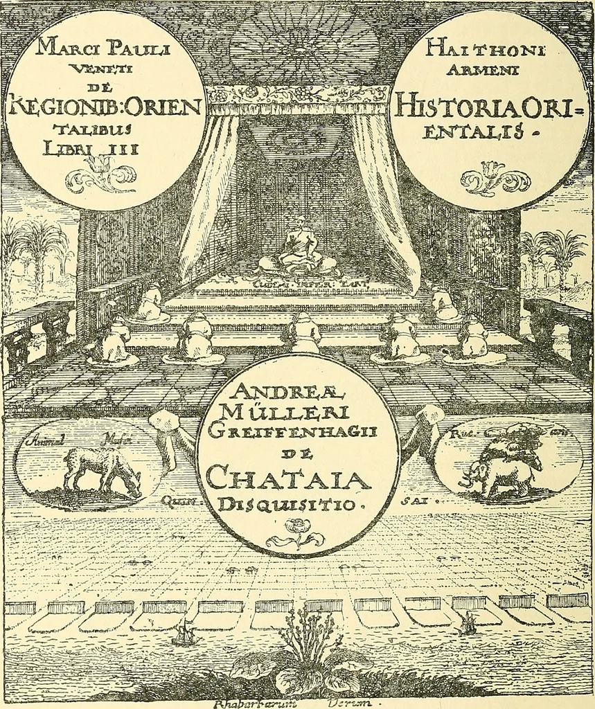 An illustration from The book of Ser Marco Polo, the Venetian, concerning the kingdoms and marvels of the East;, 1903, leaf 479