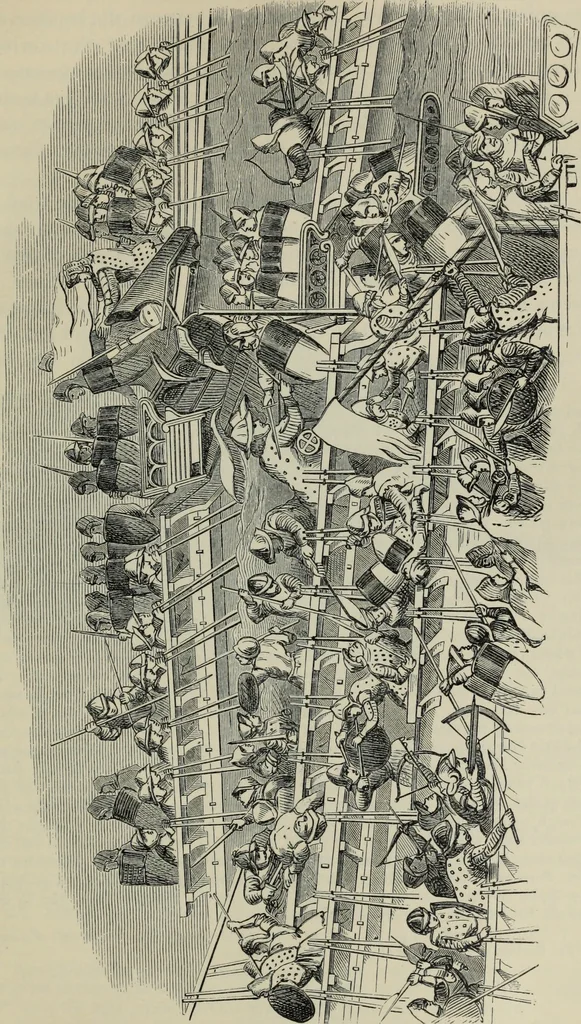 An illustration from The book of Ser Marco Polo : the Venetian concerning the kingdoms and marvels of the East, 1903, leaf 156