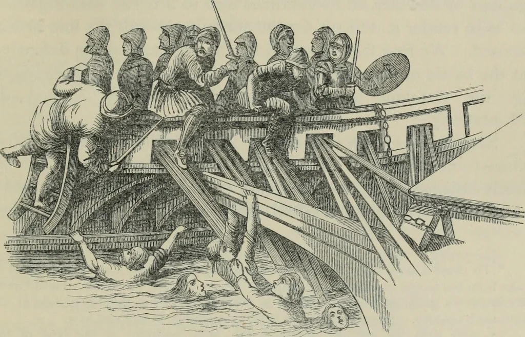 An illustration from The book of Ser Marco Polo : the Venetian concerning the kingdoms and marvels of the East, 1903, leaf 158