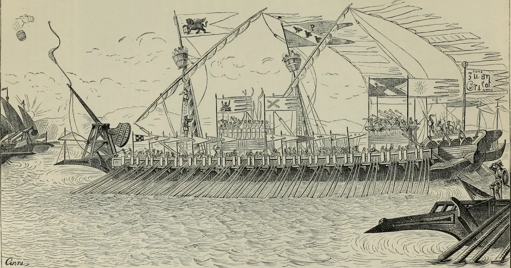 An illustration from The book of Ser Marco Polo : the Venetian concerning the kingdoms and marvels of the East, 1903, leaf 172