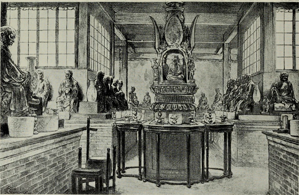 An illustration from The book of Ser Marco Polo : the Venetian concerning the kingdoms and marvels of the East, 1903, leaf 223