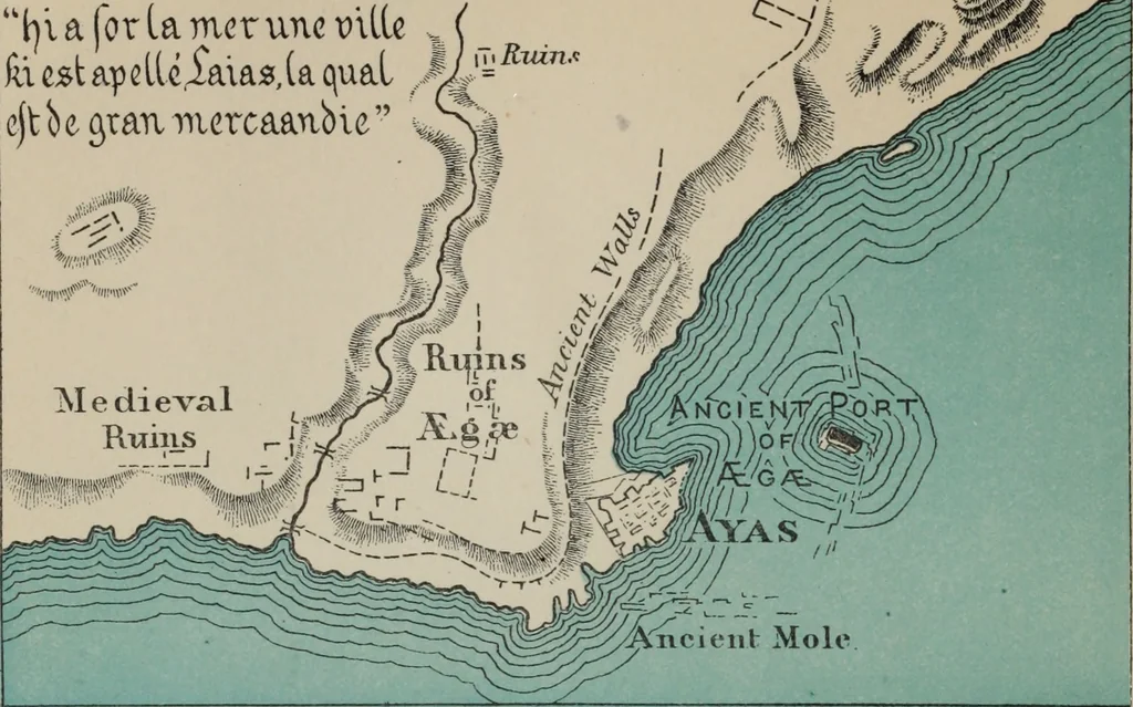 An illustration from The book of Ser Marco Polo : the Venetian concerning the kingdoms and marvels of the East, 1903, leaf 343