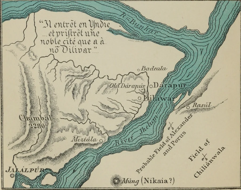 An illustration from The book of Ser Marco Polo : the Venetian concerning the kingdoms and marvels of the East, 1903, leaf 343