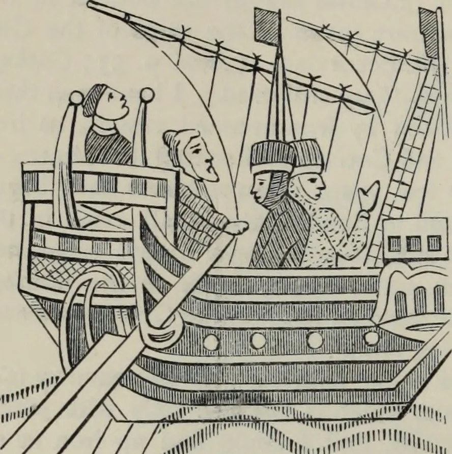 An illustration from The book of Ser Marco Polo : the Venetian concerning the kingdoms and marvels of the East, 1903, leaf 424