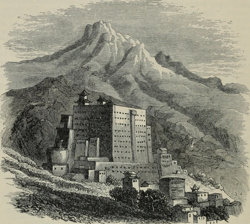 An illustration from The book of Ser Marco Polo : the Venetian concerning the kingdoms and marvels of the East, 1903, leaf 531