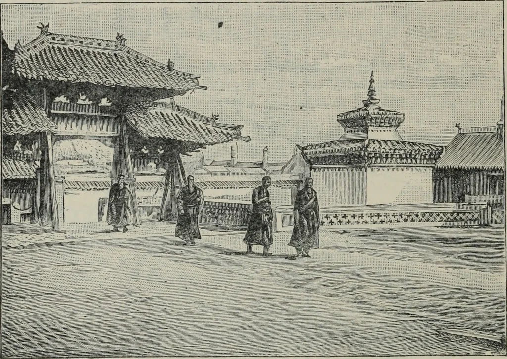 An illustration from The book of Ser Marco Polo : the Venetian concerning the kingdoms and marvels of the East, 1903, leaf 539