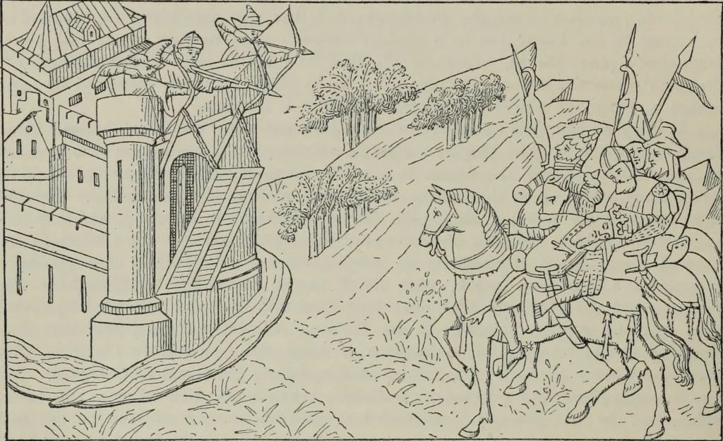 An illustration from The book of Ser Marco Polo : the Venetian concerning the kingdoms and marvels of the East, 1903, leaf 553