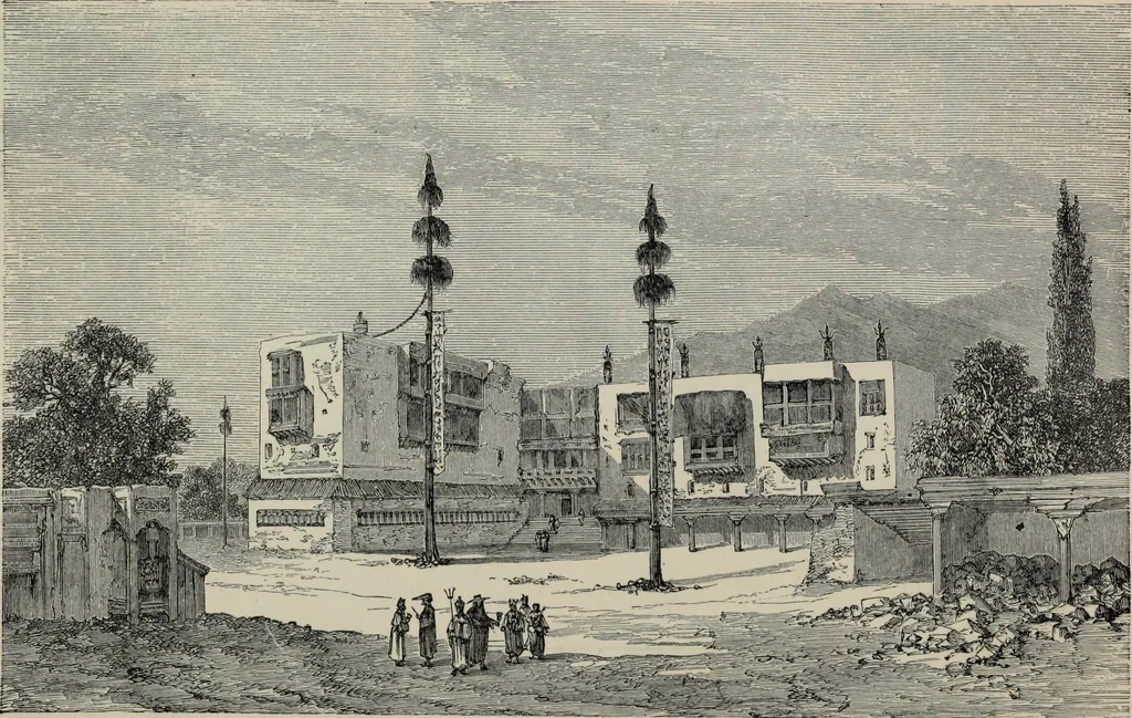 An illustration from The book of Ser Marco Polo : the Venetian concerning the kingdoms and marvels of the East, 1903, leaf 634