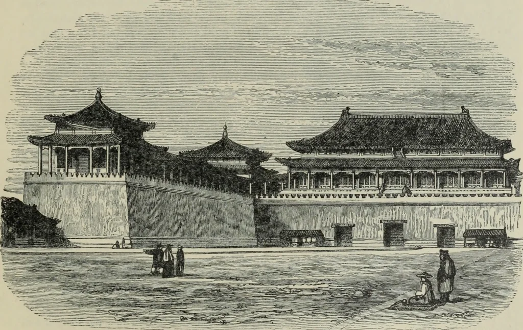 An illustration from The book of Ser Marco Polo : the Venetian concerning the kingdoms and marvels of the East, 1903, leaf 687