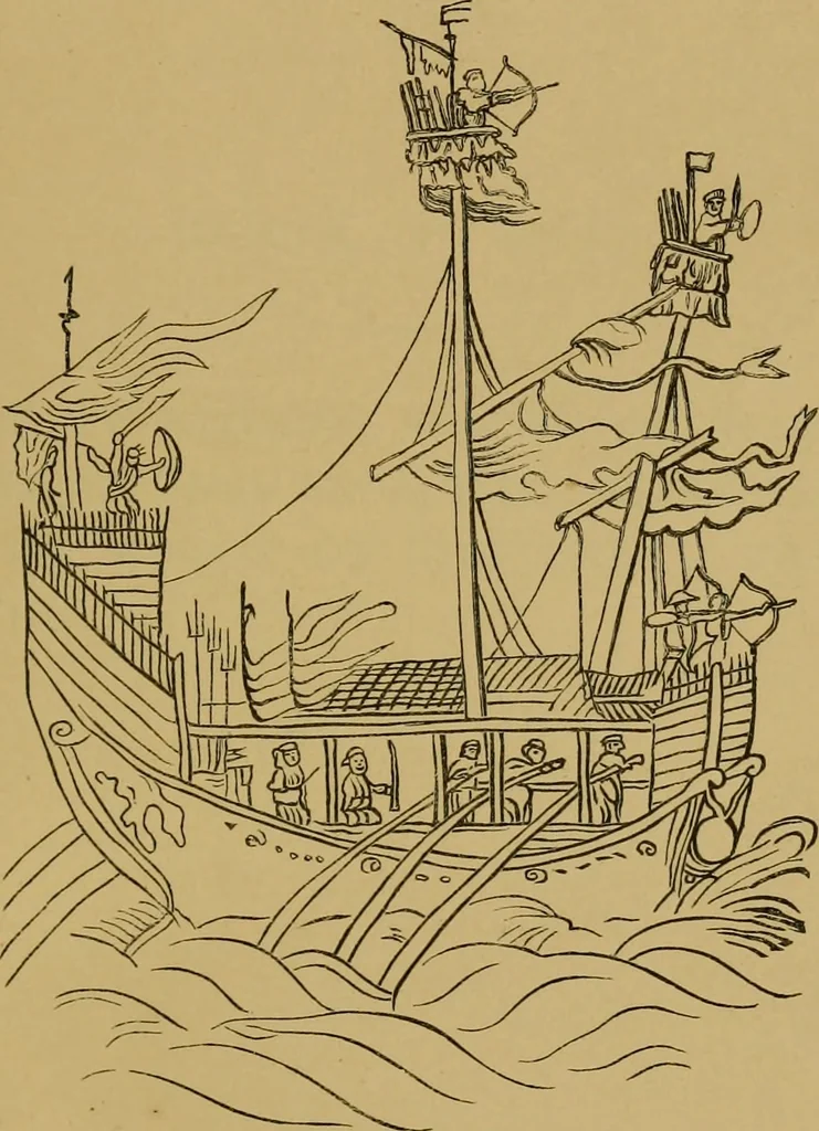 An illustration from The book of Ser Marco Polo, the Venetian : concerning the kingdoms and marvels of the East, 1871, leaf 218