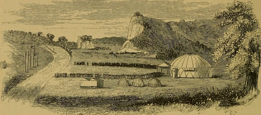 An illustration from The book of Ser Marco Polo, the Venetian : concerning the kingdoms and marvels of the East, 1871, leaf 557