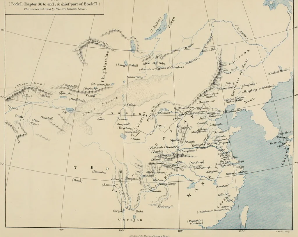An illustration from The book of Ser Marco Polo, the Venetian : concerning the kingdoms and marvels of the East, 1871, leaf 609