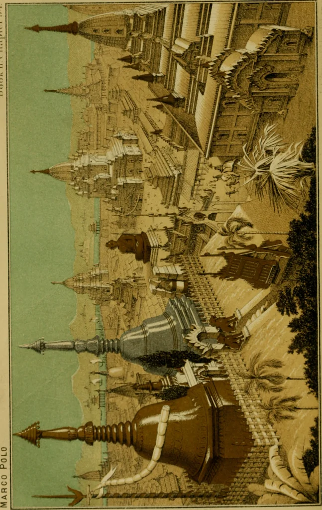An illustration from The book of Ser Marco Polo, the Venetian : concerning the kingdoms and marvels of the East, 1871, leaf 101