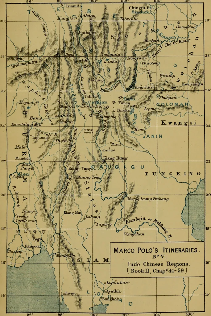An illustration from The book of Ser Marco Polo, the Venetian : concerning the kingdoms and marvels of the East, 1871, leaf 122