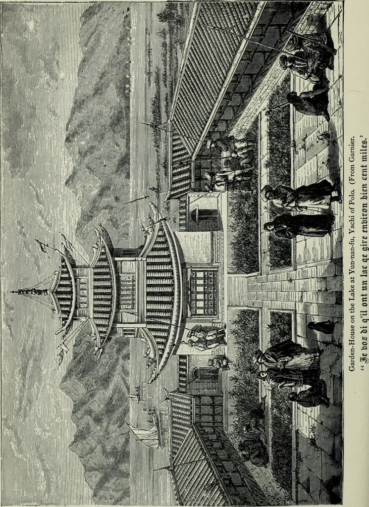 An illustration from The book of Ser Marco Polo : the Venetian concerning the kingdoms and marvels of the East, 1903, leaf 106