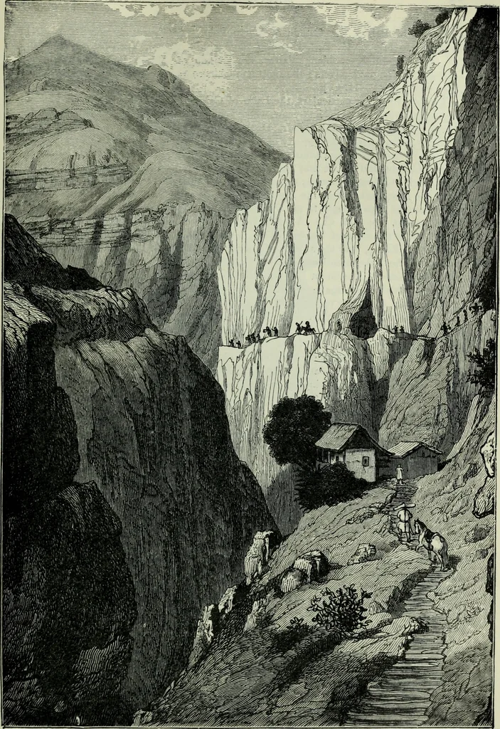 An illustration from The book of Ser Marco Polo : the Venetian concerning the kingdoms and marvels of the East, 1903, leaf 109