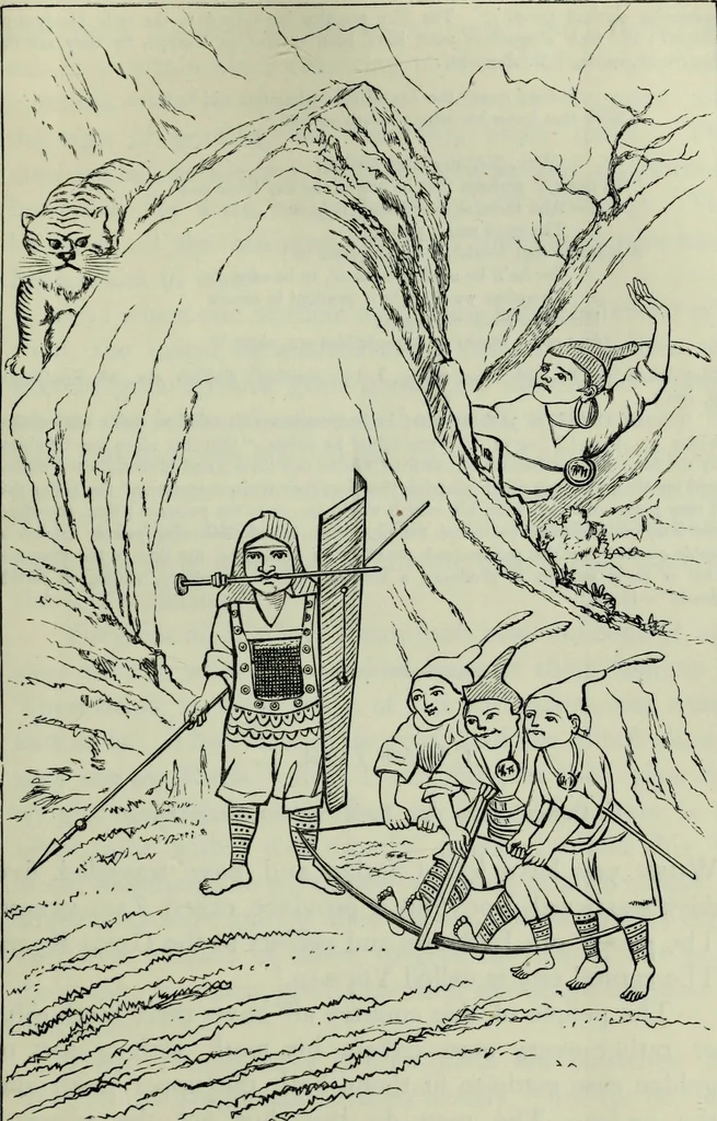 An illustration from The book of Ser Marco Polo : the Venetian concerning the kingdoms and marvels of the East, 1903, leaf 127