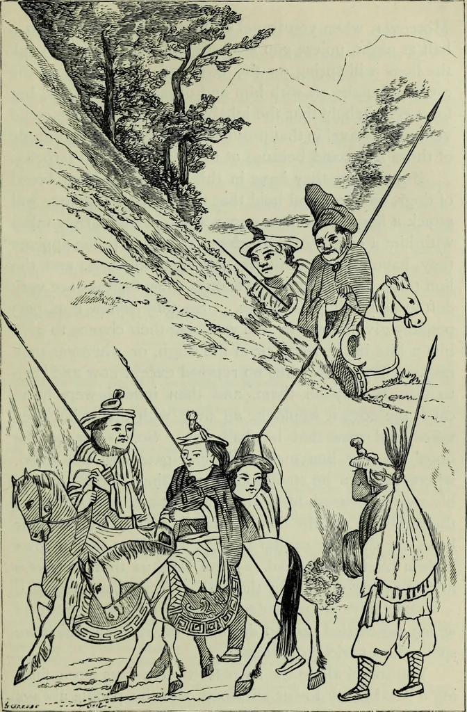 An illustration from The book of Ser Marco Polo : the Venetian concerning the kingdoms and marvels of the East, 1903, leaf 171