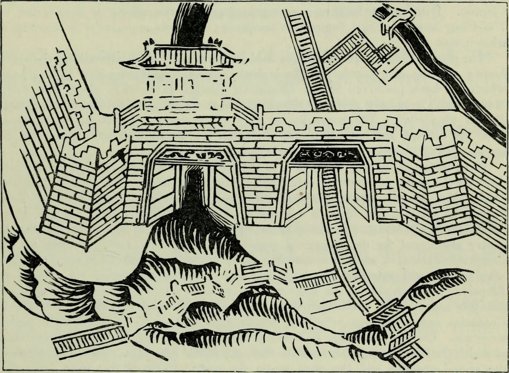 An illustration from The book of Ser Marco Polo : the Venetian concerning the kingdoms and marvels of the East, 1903, leaf 235