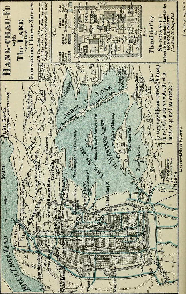 An illustration from The book of Ser Marco Polo : the Venetian concerning the kingdoms and marvels of the East, 1903, leaf 246