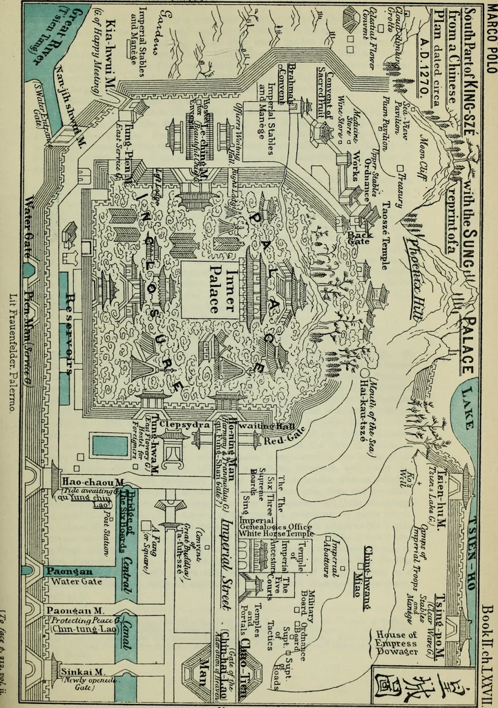 An illustration from The book of Ser Marco Polo : the Venetian concerning the kingdoms and marvels of the East, 1903, leaf 267