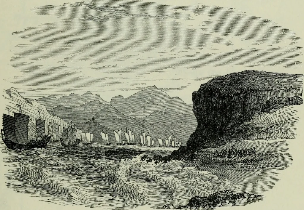 An illustration from The book of Ser Marco Polo : the Venetian concerning the kingdoms and marvels of the East, 1903, leaf 303