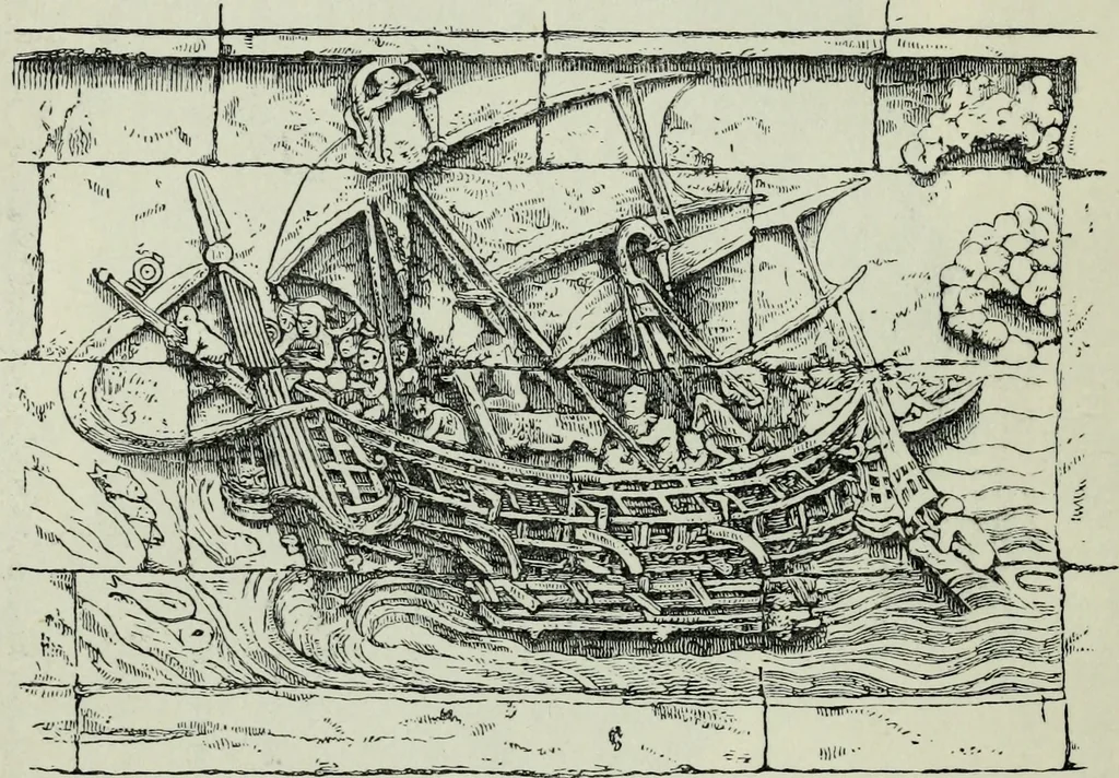 An illustration from The book of Ser Marco Polo : the Venetian concerning the kingdoms and marvels of the East, 1903, leaf 334