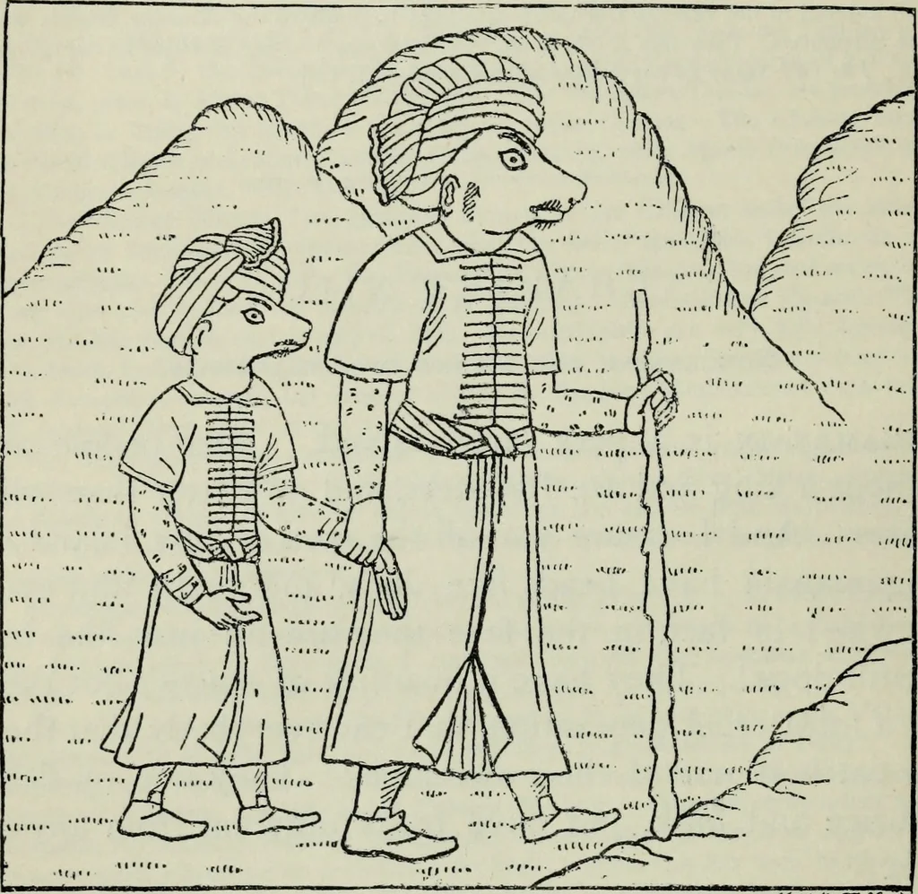 An illustration from The book of Ser Marco Polo : the Venetian concerning the kingdoms and marvels of the East, 1903, leaf 370